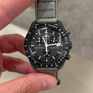 Swatch Mission to Mercury Black and Gray Watch